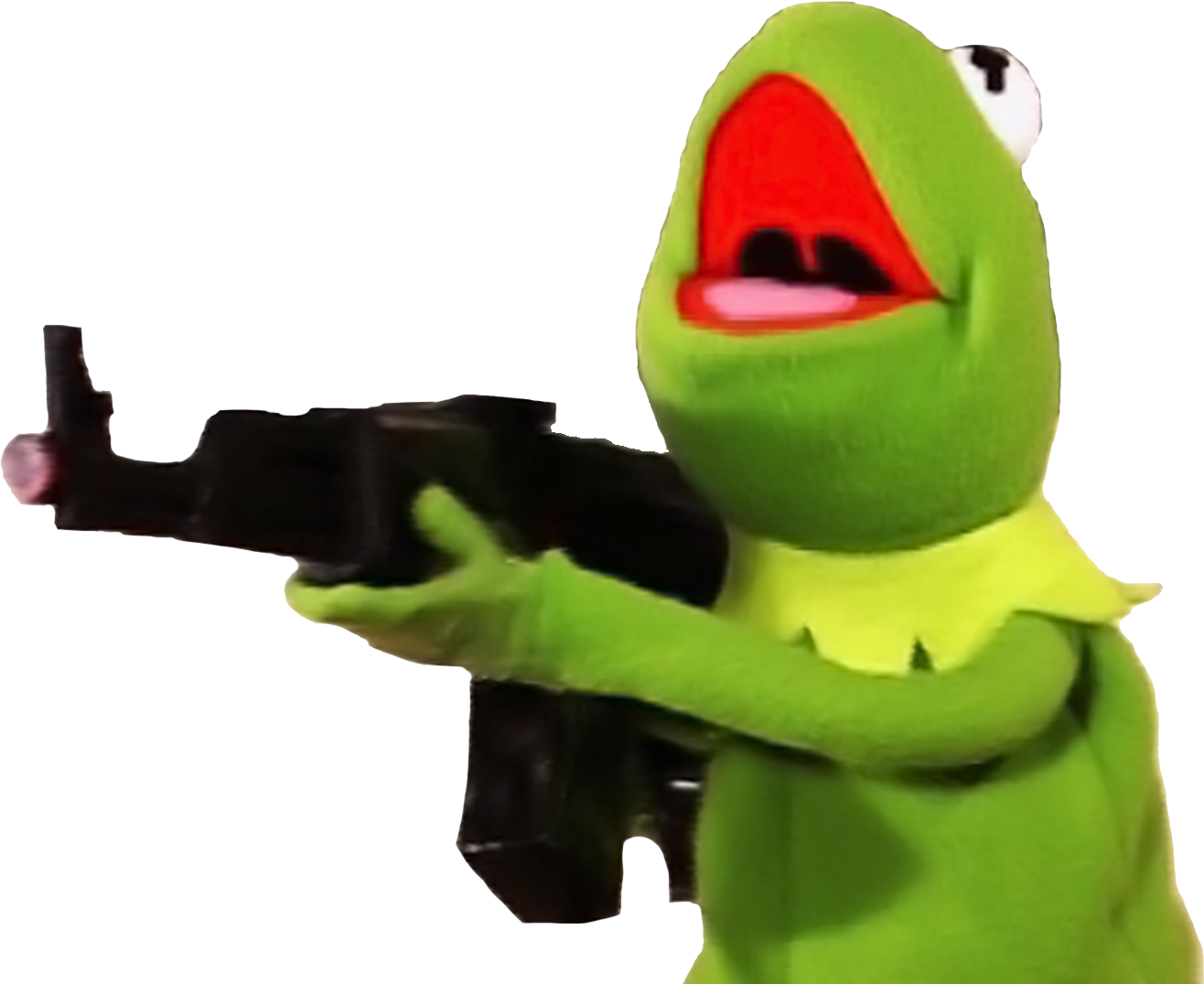 Kermit with gun
